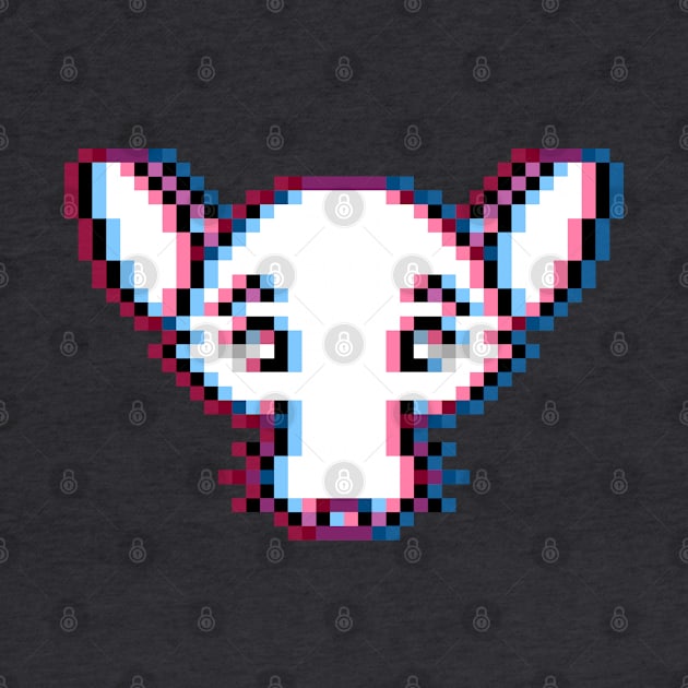 Pixelated Rad Rat (Glitched Version) by Rad Rat Studios